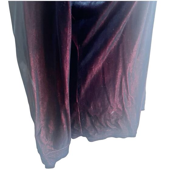 Express World Brand Y2K Velvet Button Down Two Tone Red Blue Size Large - Picture 12 of 16